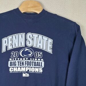 Vintage 2005 Penn State Big Ten Football Champions Sweatshirt Jerzees Mens M Y2K